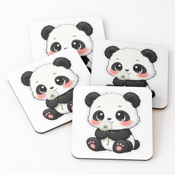 Item preview, Cute Baby Panda Holding A Dandelion designed and sold by Owcomm.