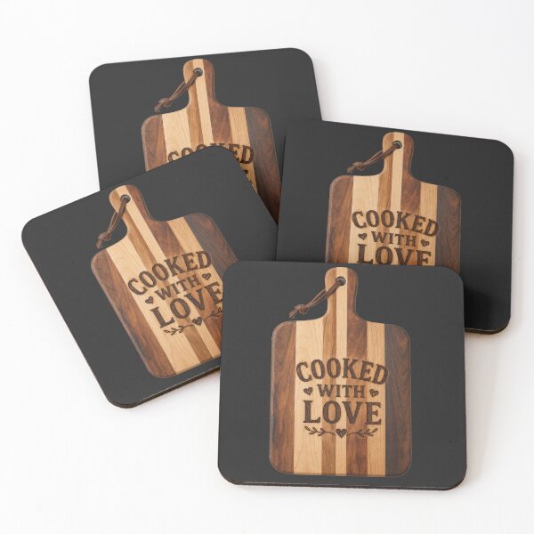Item preview, Wooden Cutting Board Cooked With Love designed and sold by LaJacke.