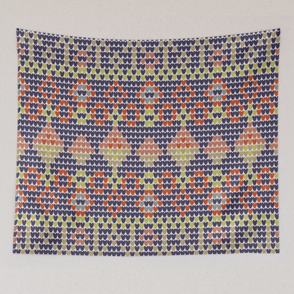 Item preview, Retro Geometric Fair Isle Knit Sweater Pattern designed and sold by Aumpuk.