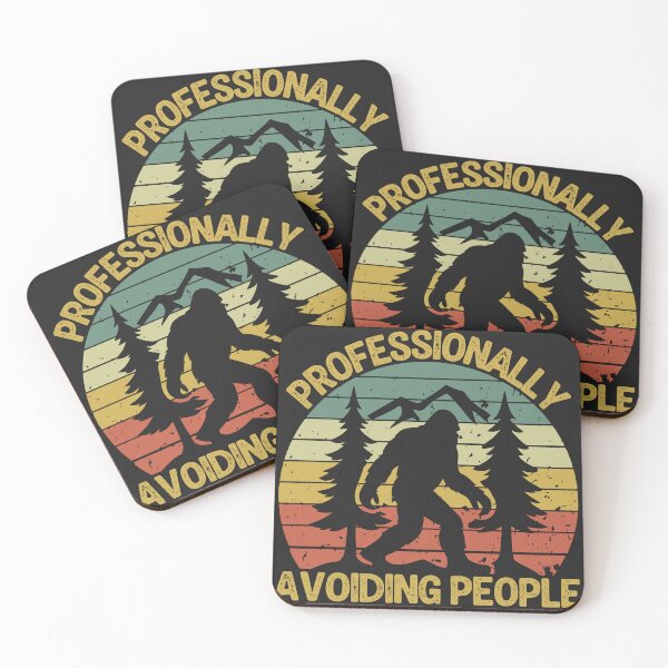 Item preview, Funny Bigfoot Professionally Avoiding People designed and sold by legendaryskins.