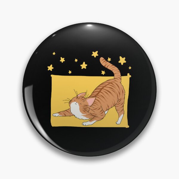 Item preview, Cat Stretching Cute Orange Tabby Yoga Pose Design designed and sold by OrangeCc.