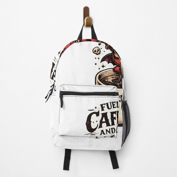 Item preview, Fueled By Caffeine And Chaos Cute Coffee Demon – Funny Gothic Coffee Lover Gift designed and sold by SaNaCreation13.