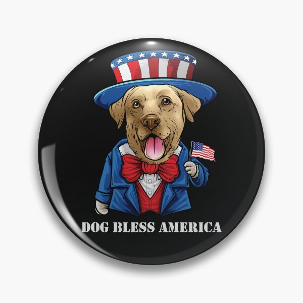 Item preview, Yellow Labrador Retriever Dog Bless America yellow lab designed and sold by whyitsme.