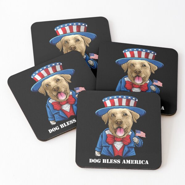 Item preview, Yellow Labrador Retriever Dog Bless America yellow lab designed and sold by whyitsme.