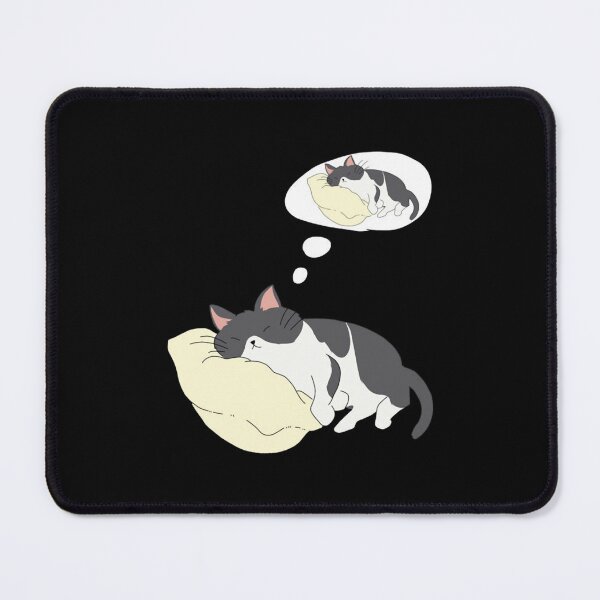 Item preview, Cat Dreams Cute Sleepy Kitten Nap Pillow Art designed and sold by OrangeCc.