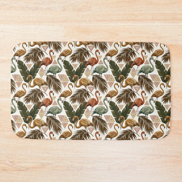 Item preview, Vintage Boho Tropical Flamingo Animal Pattern designed and sold by arteresting-art.