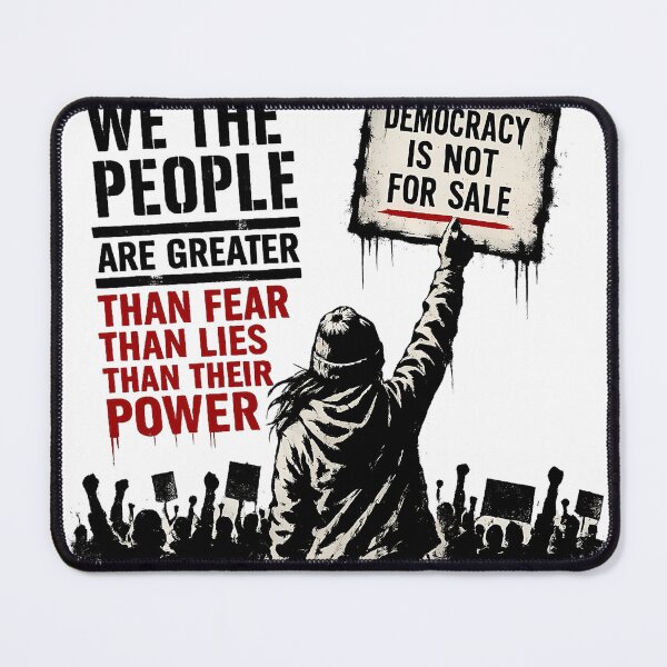 Item preview, Democracy Protest Social Commentary Street Art designed and sold by 91bravo1029.