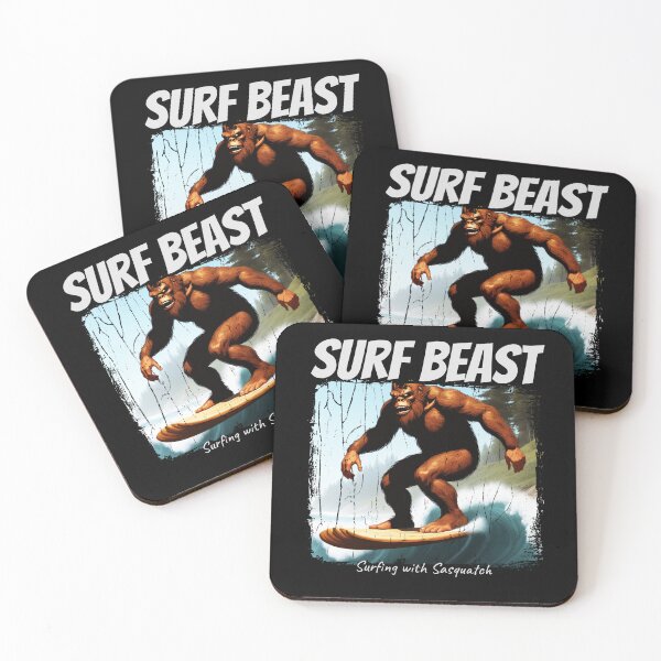 Item preview, Cannabis Strain Surf Beast - Surfing with Sasquatch Distressed Design designed and sold by Coder-T.