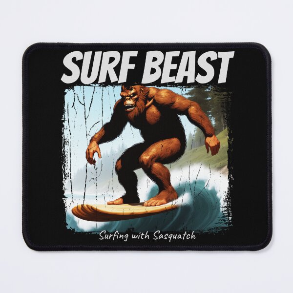Item preview, Cannabis Strain Surf Beast - Surfing with Sasquatch Distressed Design designed and sold by Coder-T.