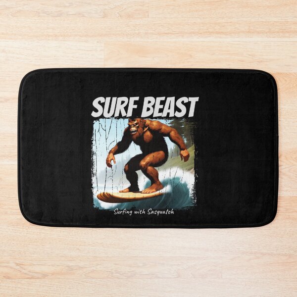 Item preview, Cannabis Strain Surf Beast - Surfing with Sasquatch Distressed Design designed and sold by Coder-T.