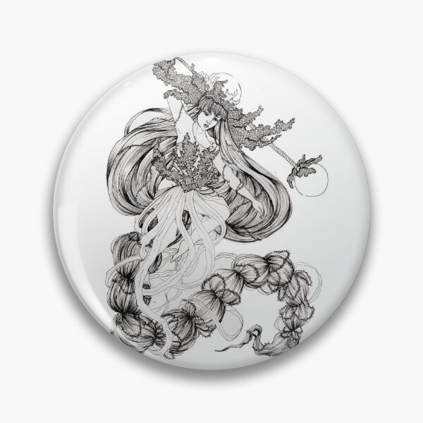 Item preview, Ink Drawing Sea Witch designed and sold by TheMuseMirage.