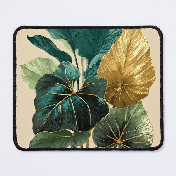 Item preview, Luxury Botanical Emerald Monstera Leaves Illustration designed and sold by bosamji.