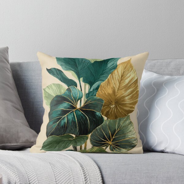 Item preview, Luxury Botanical Emerald Monstera Leaves Illustration designed and sold by bosamji.