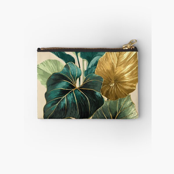 Item preview, Luxury Botanical Emerald Monstera Leaves Illustration designed and sold by bosamji.