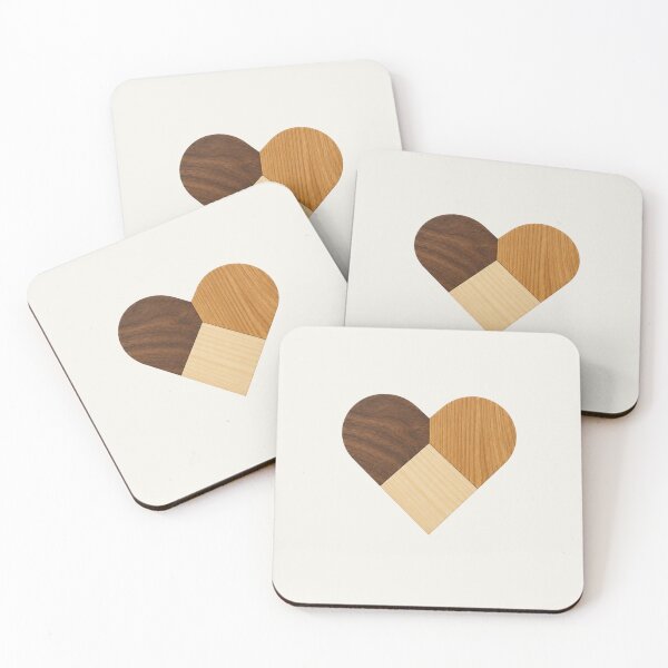 Item preview, Minimalist Geometric Wooden Heart designed and sold by LaJacke.
