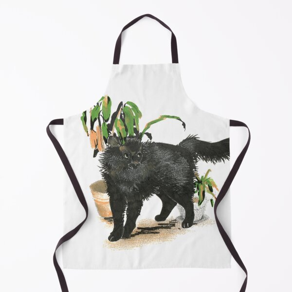 Item preview, Black Cat and Leafy Plants designed and sold by GreyGnu.