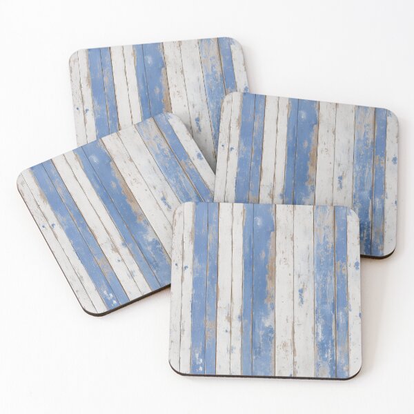 Item preview, Distressed Blue & White Wood Plank Pattern – Rustic Coastal Texture Design designed and sold by Grumpy-Bob.