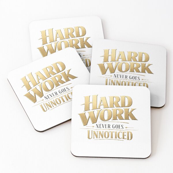 Item preview, Hard Work Never Goes Unnoticed designed and sold by bolaAura.