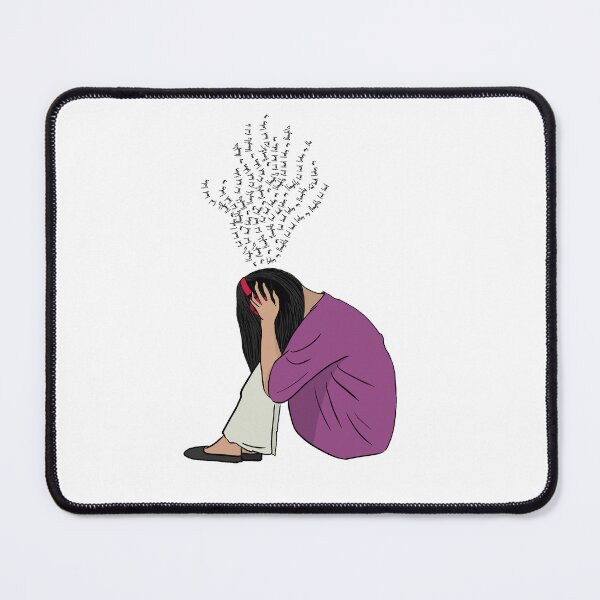 Item preview, My Thoughts Feel Loud Today | Mental Wellness Aesthetic Illustration designed and sold by ByAnaCarvajal.