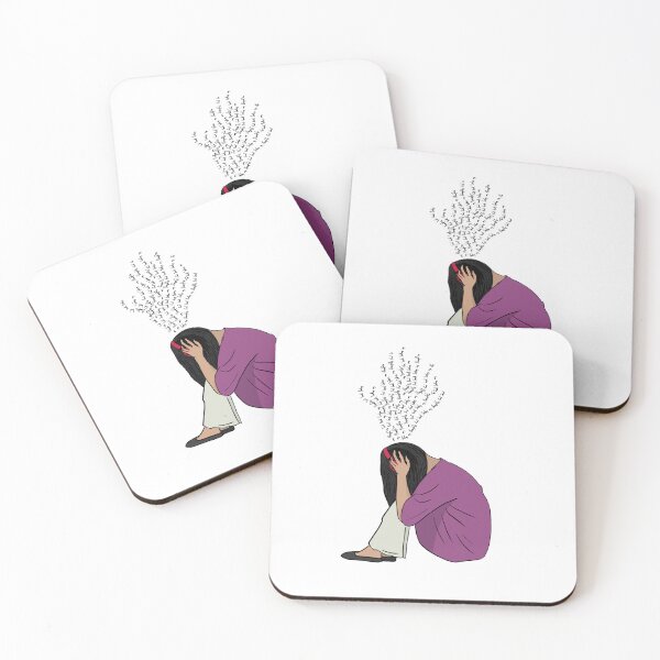 Item preview, My Thoughts Feel Loud Today | Mental Wellness Aesthetic Illustration designed and sold by ByAnaCarvajal.