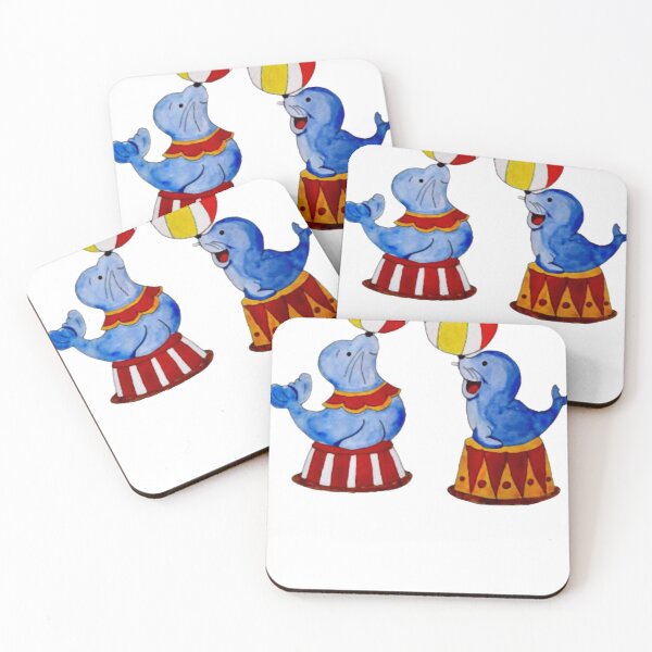 Item preview, Circus Seal Balancing Act Illustration  designed and sold by nucrane82.