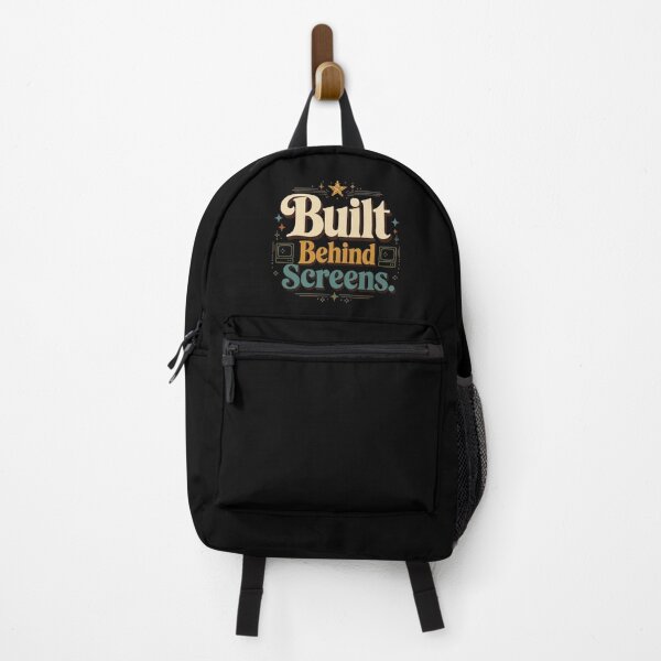 Item preview, Built Behind Screens. | Retro Digital Creator Typography Design designed and sold by Irene Catchmind.