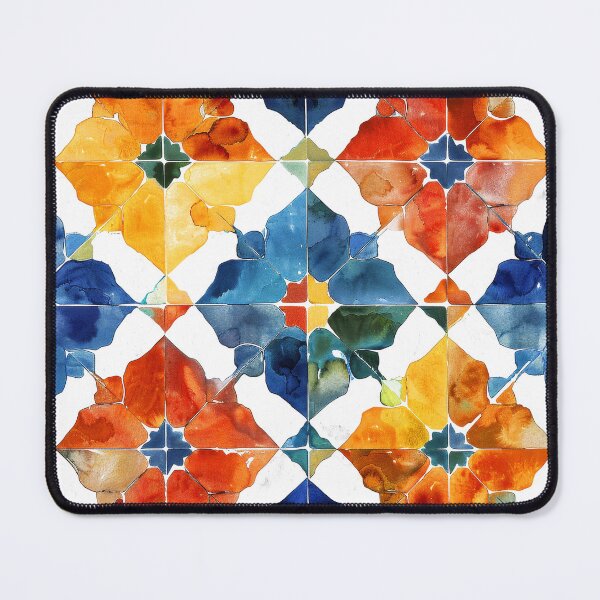 Item preview, Azulejos Vintage Spanish/Portuguese Distressed Tile Pattern Art designed and sold by DEC02.