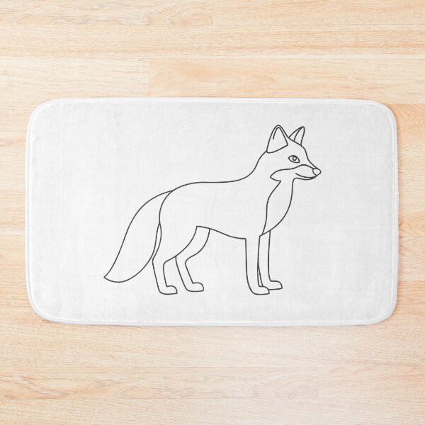 Item preview, Fox Elegant 2 Line Art Gift designed and sold by OneLine Studio.