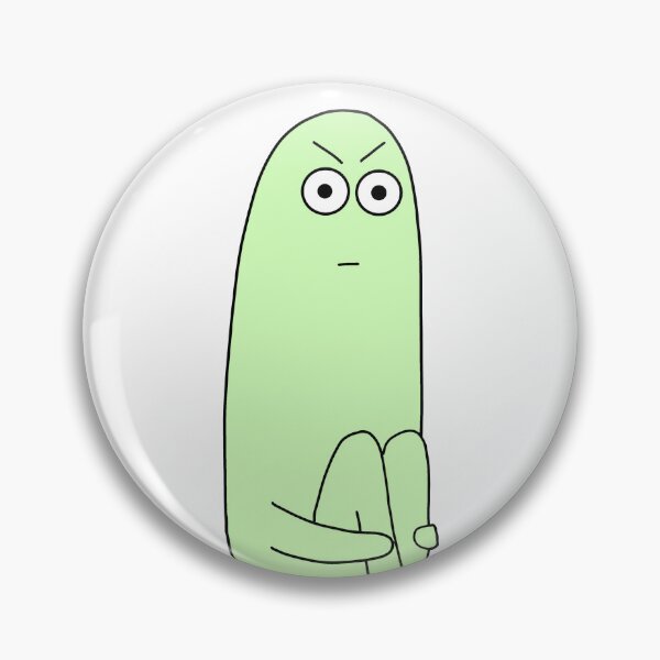 Item preview, angry green blob person doodle  designed and sold by SlimyFish.
