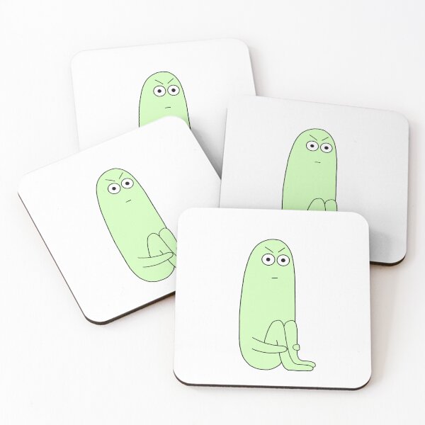 Item preview, angry green blob person doodle  designed and sold by SlimyFish.