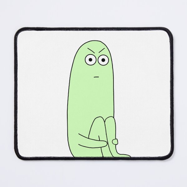 Item preview, angry green blob person doodle  designed and sold by SlimyFish.