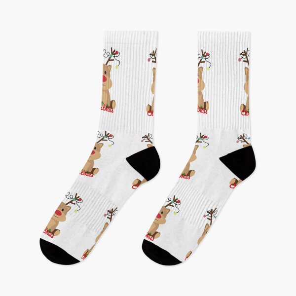 Item preview, Cute Christmas Reindeer Kawaii Holiday Design designed and sold by     Sela Art .