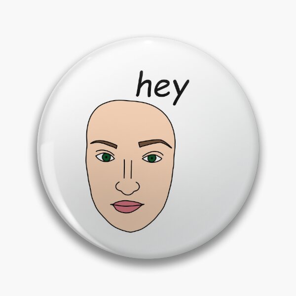 Item preview, “hey” silly doodle sticker designed and sold by SlimyFish.