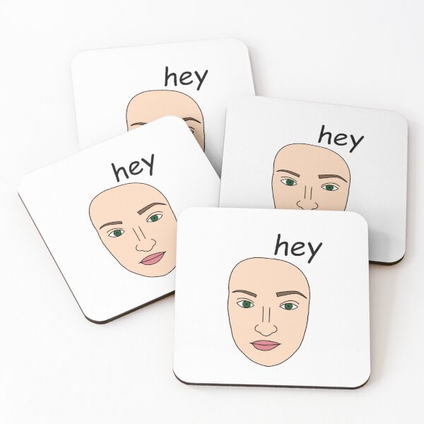 Item preview, “hey” silly doodle sticker designed and sold by SlimyFish.