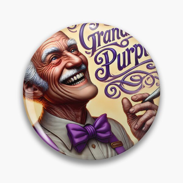 Item preview, Granddaddy Purple Vintage Cannabis Character Art designed and sold by 91bravo1029.