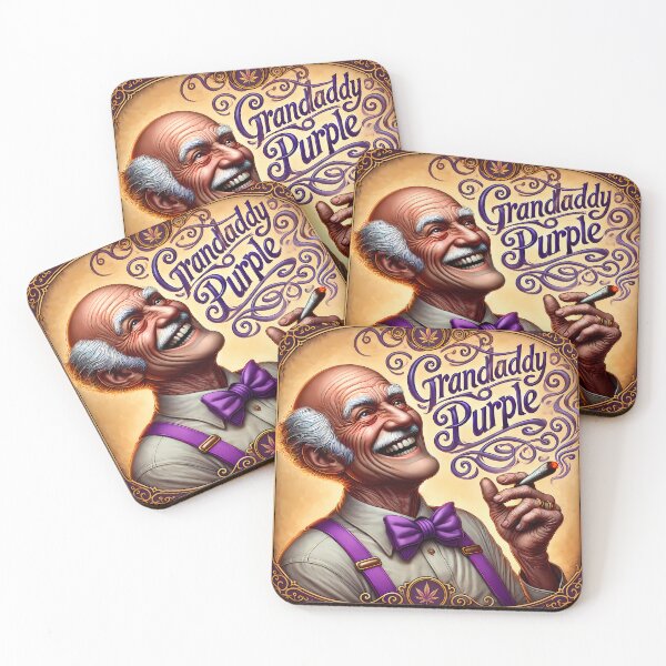 Item preview, Granddaddy Purple Vintage Cannabis Character Art designed and sold by 91bravo1029.
