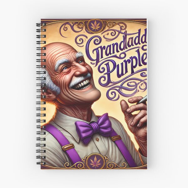 Item preview, Granddaddy Purple Vintage Cannabis Character Art designed and sold by 91bravo1029.