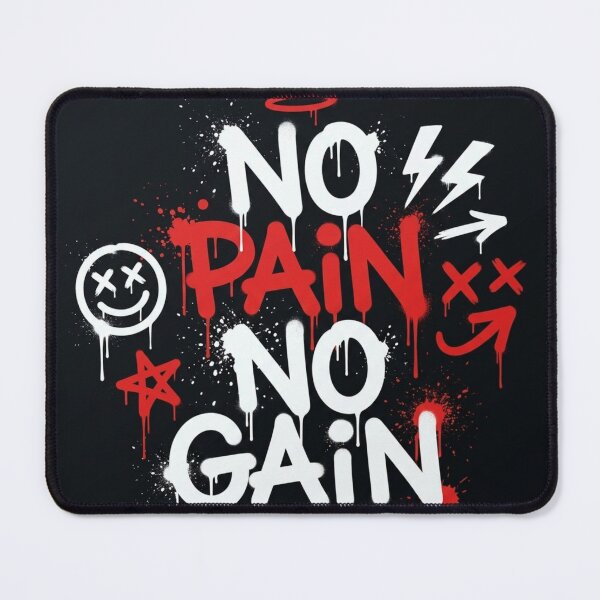 Item preview, No Pain No Gain Graffiti - Streetwear Spray Paint Fitness Art designed and sold by smouzy.