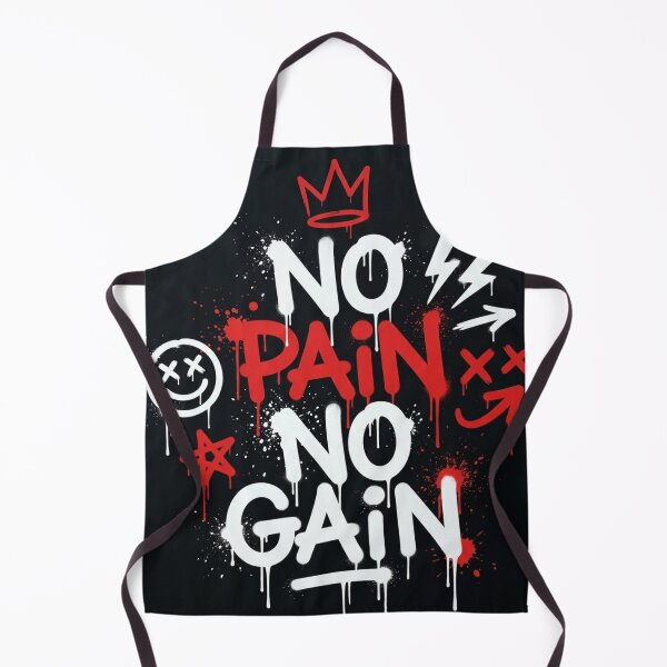 Item preview, No Pain No Gain Graffiti - Streetwear Spray Paint Fitness Art designed and sold by smouzy.