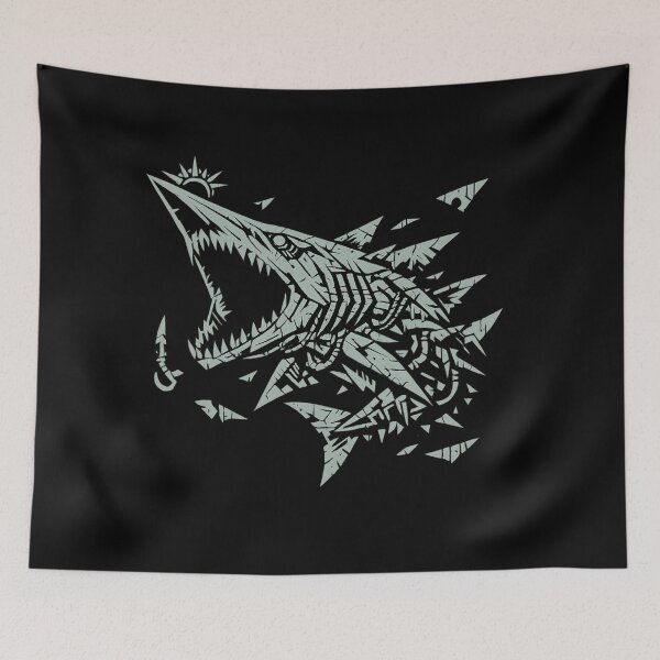 Item preview, Shark Shirt - Minimalist Ocean Art designed and sold by JonelCrafts.