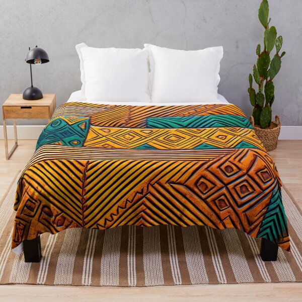 Item preview, Southwest Native American Aztec-Style Earth Tone Pattern designed and sold by DEC02.