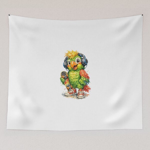 Item preview, funny parrot cartoon funny designed and sold by fuzzyfox.