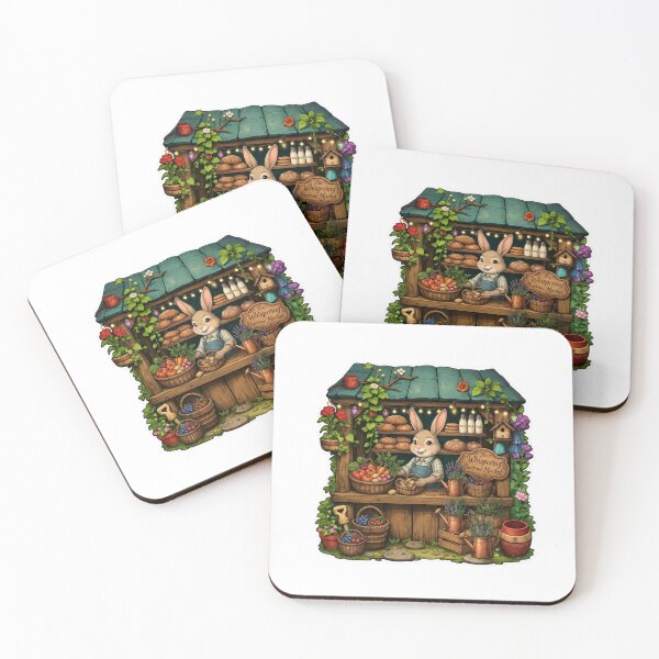 Item preview, The Whispering Burrow Market | Bunny Farm Stand | Cottagecore Farmers Market | Whimsical Woodland Shop | Cozy Harvest Stall designed and sold by MrDev.