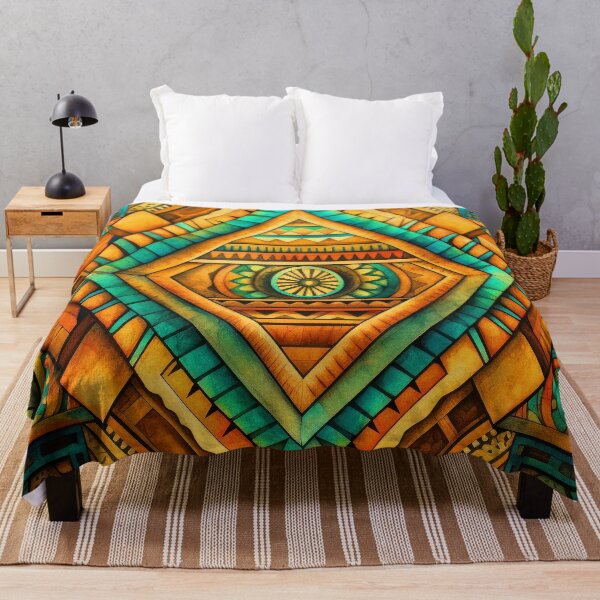 Item preview, Southwestern Native American Seafoam, Orange And Yellow Pattern designed and sold by DEC02.