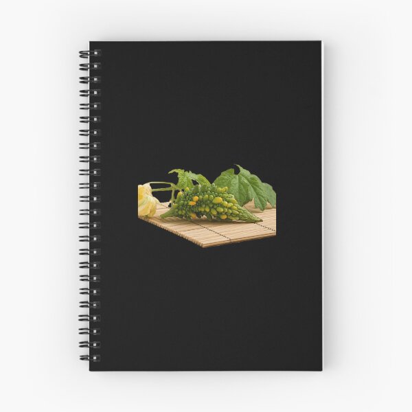 Item preview, Exotic Bitter Melon on Bamboo Mat - Dark Botanical Zen Art designed and sold by Yanshuf.