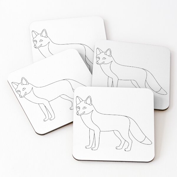 Item preview, Fox Friendly 1 Line Art Gift designed and sold by OneLine Studio.