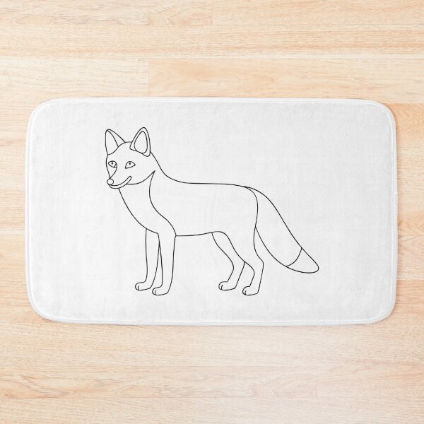 Item preview, Fox Friendly 1 Line Art Gift designed and sold by OneLine Studio.