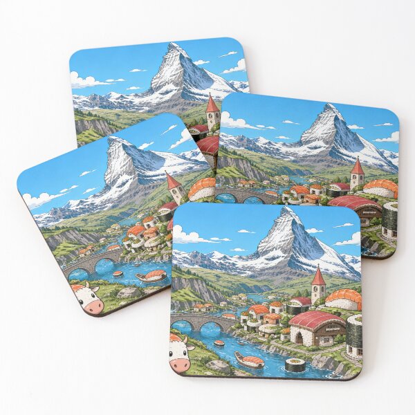 Item preview, Sushi in the Swiss Alps designed and sold by rolfzogg.