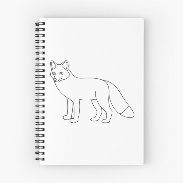 Item preview, Fox Friendly 2 Line Art Gift designed and sold by OneLine Studio.