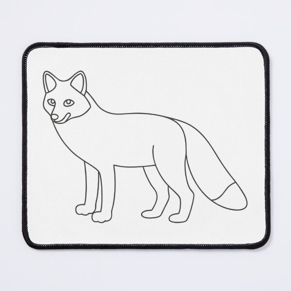 Item preview, Fox Friendly 2 Line Art Gift designed and sold by OneLine Studio.